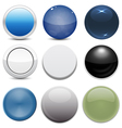 Set of 9 Button Styles vector image