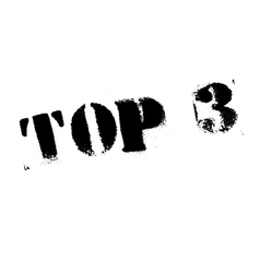 Top 3 rubber stamp vector image