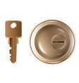 Keyhole and key vector image