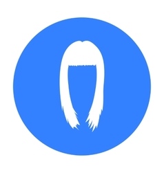 Woman s hairstyle icon in black style isolated on Woman s hairstyle icon in black style isolated on vector image