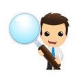 Funny cartoon office worker vector image
