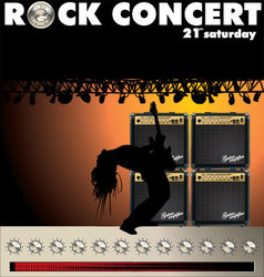 Rock concert wallpaper vector image