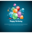 A Happy Birthday Greeting Card vector image