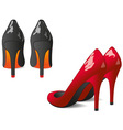 Red and black vector image