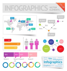 Infographic design elements vector image
