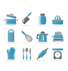 Kitchen utensils vector image