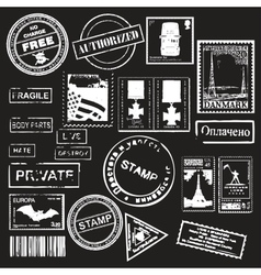 Office stamps vector image