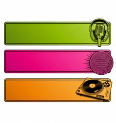 Party banners vector image