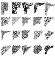 Set Of Twenty One Color Corners Elements Of Design vector image