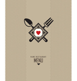 Restaurant menu design vector image