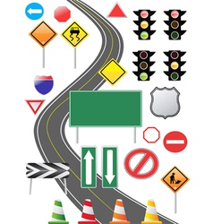 Traffic sign icon vector image
