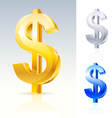 Abstract dollar sign vector image