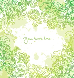 Floral background vector image