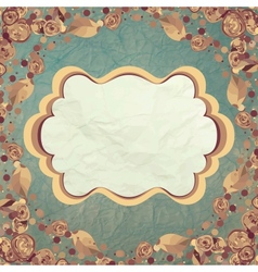 Vintage Rose Card vector image