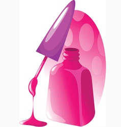 Nail polish vector image