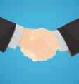 Handshake in a businesslike manner vector image