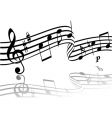 Musical background vector image