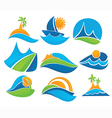 Summer tourism vector image
