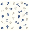 Sport seamless pattern vector image