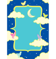 Birds in the clouds vector image