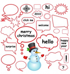 Dialog bubbles vector image