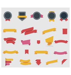 Ribbons and labels vector image