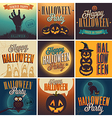 Halloween set vector image