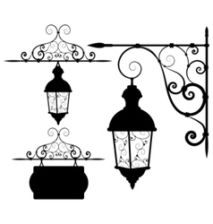 Street lantern vector image