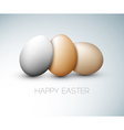 Happy easter card Happy easter card vector image