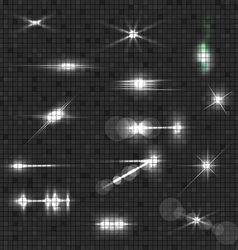 Glowing Light Collection vector image