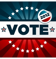 Patriotic voting poster vector image