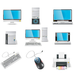 Computer icons vector image