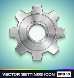 Settings Gear Icon vector image