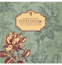 Vintage rose design vector image
