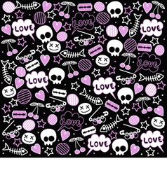 Teenager background vector image
