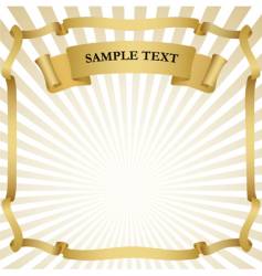 Signboard with ribbon vector image