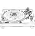 Turntable vector image