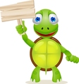 Turtle cartoon vector image