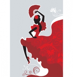 Flamenco dancer vector image