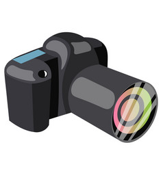 Black professional camera vector image