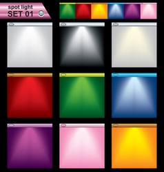Light frame set vector image