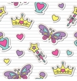 Princess pattern vector image