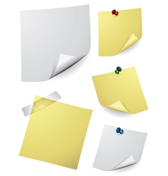 Note paper vector image