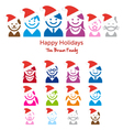 Family Christmas card vector image