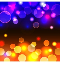 Abstract background with shiny blue and yellow vector image