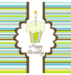 Greeting card template vector image