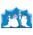 Different brides vector image