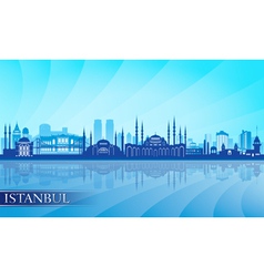 Istanbul Skyline city skyline detailed silhouette Istanbul Skyline city skyline detailed silhouette vector image