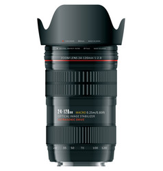 Professional zoom lens vector image