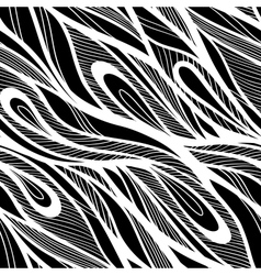 Seamless abstract hand drawn pattern waves vector image
